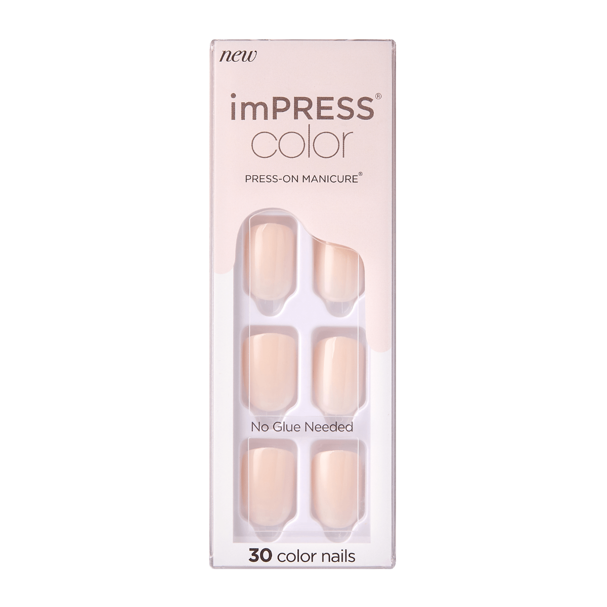 ხელოვნური ფრჩხილები KS imPRESS Color - Point Pink- Kiss